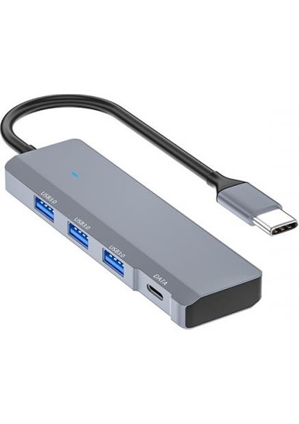 Polham 100W 4in1 Type C To 3x USB 3.0, 1x Pd Type C Çoğaltıcı Çevirici Adaptör Hub