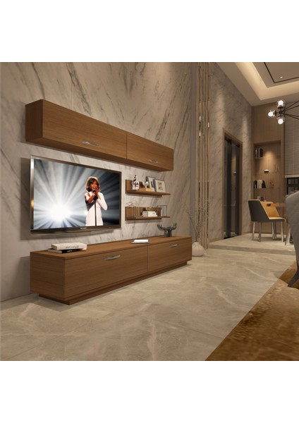 Eko 5b Slm Std Tv Ünitesi Tv Sehpası - Naturel Ceviz