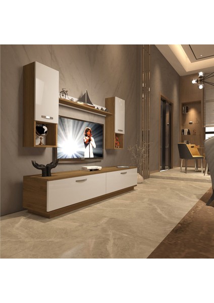 Eko 5dab Mdf Std Tv Ünitesi Tv Sehpası - Pera - Beyaz