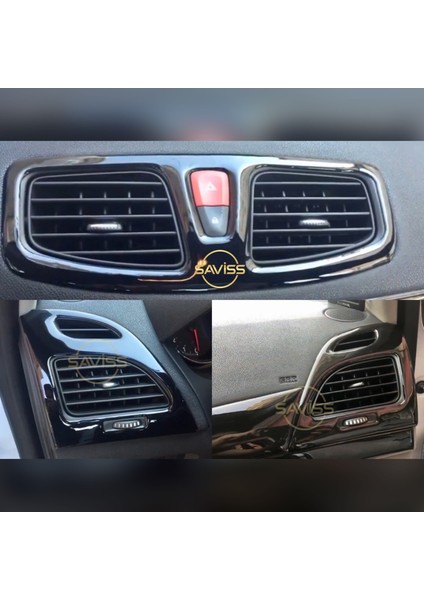 Renault Fluence Manuel Vites Uyumlu Parlak Siyah Full Set,torpido Konsol Maun Kaplama (Pianoblack) fiyatları