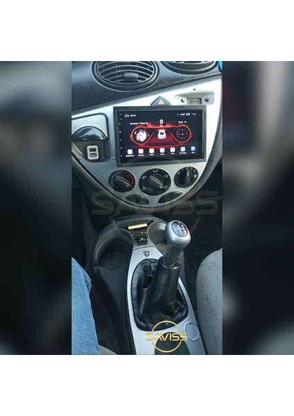 Ford Focus 1 Torpido Gümüş Gri Maun Kaplama,konsol Kaplama (Gümüş Gri)