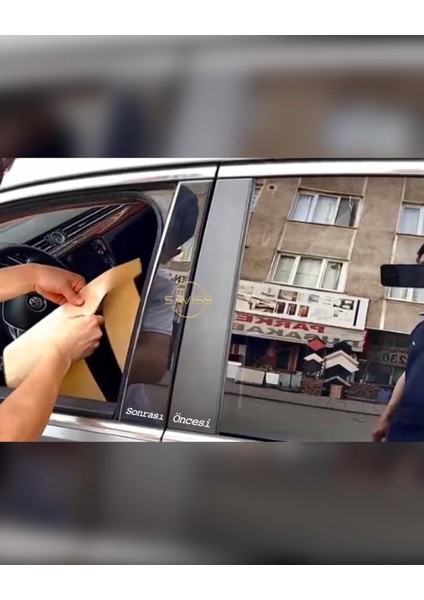 Passat B8 1.kalite 3m Bant Kapı Direk Maun Kaplama ,dış Cam Çıta Kaplama,piano Black Siyah