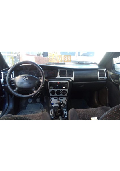 Opel Vectra B Konsol Trim Kaplama, Maun Kaplama,20 Parça, 1995-1999, Gümüş Gri