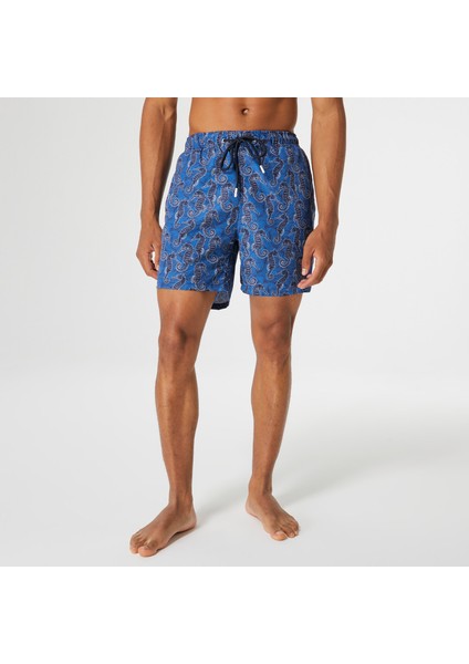 Standart Fit Erkek Mavi Şort Mayo modelleri