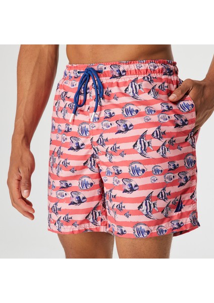 Standart Fit Erkek Kırmızı Şort Mayo fırsatları