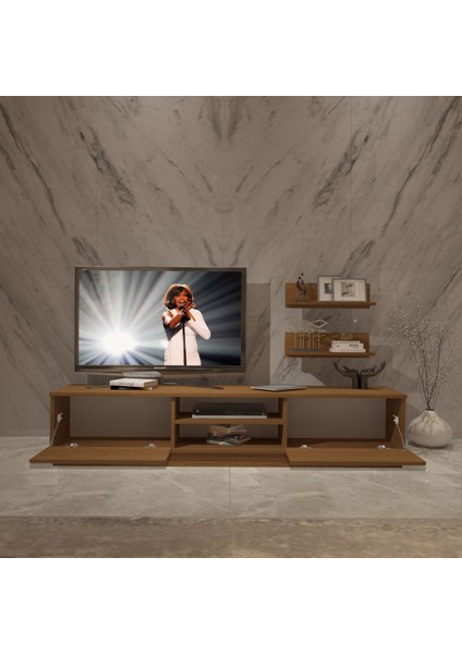 Eko 4b Mdf DVD Tv Ünitesi Tv Sehpası - Naturel Ceviz modelleri