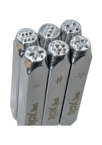 0190 Işaretleme Zımba Seti 6 mm - 6 Parça