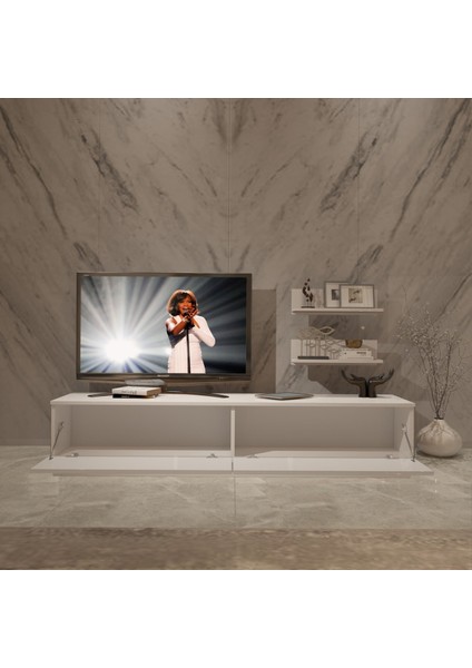 Eko 4b Slm Std Tv Ünitesi Tv Sehpası - Parlak Beyaz modelleri