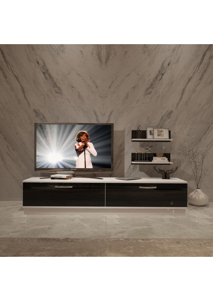 Eko 4b Slm Std Tv Ünitesi Tv Sehpası - Beyaz - Siyah fiyatları