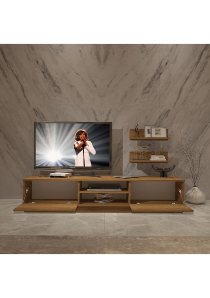 Eko 4b Mdf DVD Tv Ünitesi Tv Sehpası - Naturel Pera modelleri