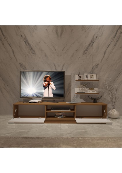 Eko 4b Slm DVD Tv Ünitesi Tv Sehpası - Ceviz - Beyaz modelleri