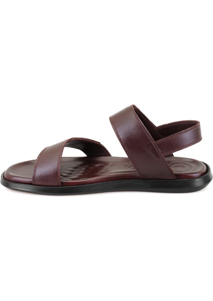 Erica Kahve Erkek Deri Sandalet