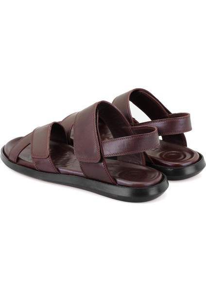 Erica Kahve Erkek Deri Sandalet