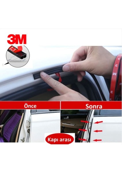 3m Oto Kapı Kaput Bagaj Ses Toz Yalıtım Fitili 5 Metre Uzunluk fiyatları