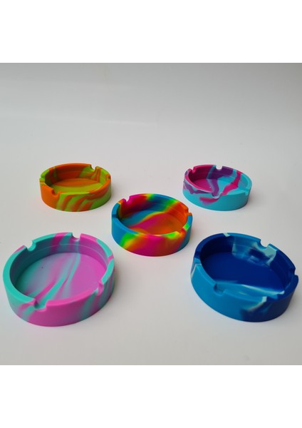 Silikon Küllük Bükülebilir, Isıya Dayanıklı Kül Tablası (Gökkuşağı) fırsatları