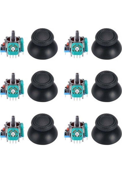 Ps5 Analog Motor ve Topuz Seti 6+6 Playstation 5 Tamir Ps5 Motor Kol Tamir Seti Yedek Parça