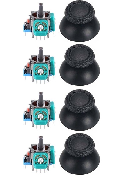 Ps5 Analog Motor ve Topuz Seti 4+4 Playstation 5 Tamir Ps5 Motor Kol Tamir Seti Yedek Parça