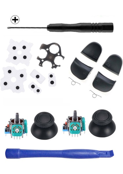 Ps5 Versiyon 2 Analog Motor Topuz Iç Lastik Tetik Seti Tornavida Ayırıcı Set Ps5 Kol Tamiri