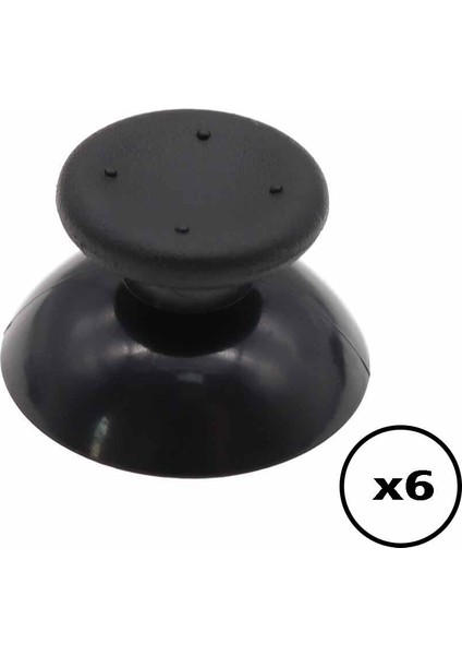 6 ADET XBOX 360 Analog Başlık XBOX 360 Topuz Siyah Renk XBOX 360 Kol Tamiri Yedek Parça Analog Cap