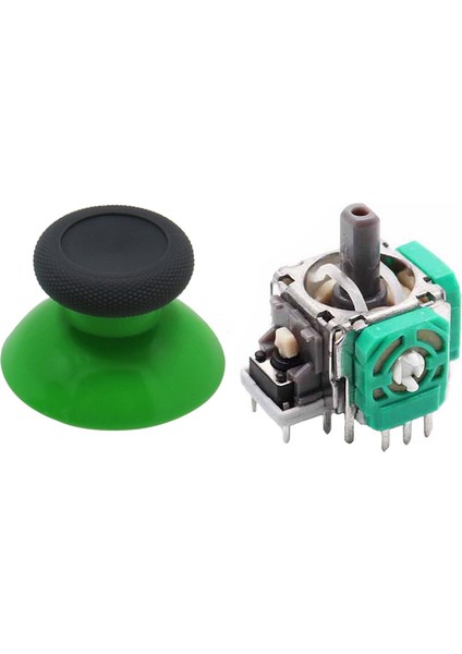 XBOX One Analog Motor Topuz Seti 1+1 One - One S/X - Series S/X Uyumlu Siyah Yeşil