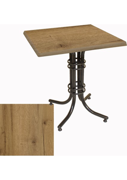 Buket Werzalit Kare Esb Mutfak Masası 70X70 - Canyon Palace Oak