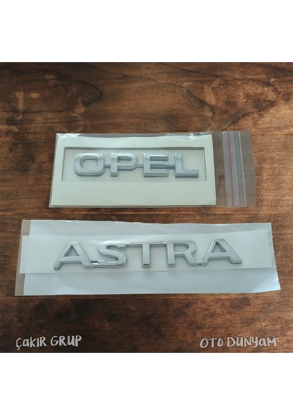 Opel "opel, Astra, 1.6 16V" Bagaj Yazısı 2li Takım Opel Astra Yazısı Ithal