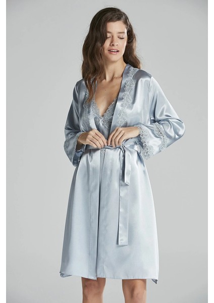 Penye Gecelik Sabahlık Pijama Takım Şort Takım 6'lı Çeyiz Seti -5965