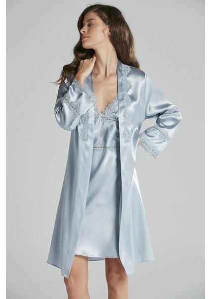 Penye Gecelik Sabahlık Pijama Takım Şort Takım 6'lı Çeyiz Seti -5965