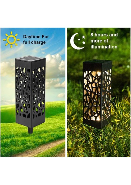 6'lı Dekoratif Solar Bahçe Aydınlatma Lambası Çim Lambası Yürüyüş Yolu Aydınlatma Güneş Enerjili fiyatları