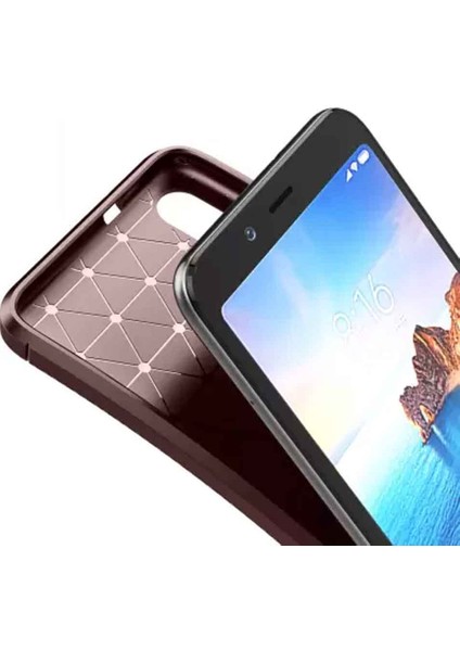 Xiaomi Redmi 7A Karbon Desenli Negro Silikon Kılıf