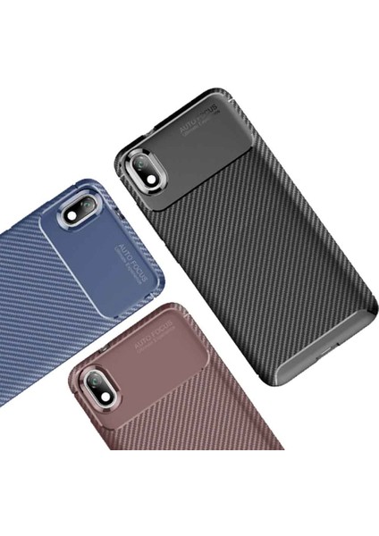 Xiaomi Redmi 7A Karbon Desenli Negro Silikon Kılıf