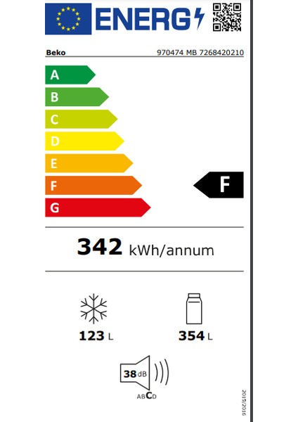 970474 MB Nofrost Buzdolabı