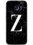 Galaxy S7 Edge Kılıf Hd Desen Baskılı Arka Kapak + Kırılmaz Cam - Siyah Mermer Desenli Z Harfi 1