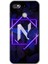 General Mobile Gm 8 Go Kılıf Hd Desen Baskılı Arka Kapak - Dark Neon Yaprak N Harfi 1