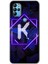 General Mobile Gm 21 Pro Kılıf Hd Desen Baskılı Arka Kapak - Dark Neon Yaprak K Harfi 1