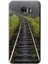 Galaxy C7 Kılıf Hd Desen Baskılı Arka Kapak + Kırılmaz Cam - Tren Yolu 1