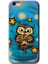 iPhone 6s Kılıf Hd Desen Baskılı Arka Kapak + Kırılmaz Cam - Owl Bird Stars 1