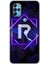 General Mobile Gm 21 Pro Kılıf Hd Desen Baskılı Arka Kapak + Kırılmaz Cam - Dark Neon Yaprak R Harfi 1