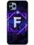 General Mobile Gm 22 Kılıf Hd Desen Baskılı Arka Kapak - Dark Neon Yaprak F Harfi 1