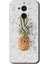 General Mobile Gm 8 Kılıf Hd Desen Baskılı Arka Kapak + Kırılmaz Cam - Ananas 1