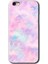 Apple iPhone 6s Kılıf Hd Desen Baskılı Arka Kapak + Kırılmaz Cam - Pembe-Duman 1