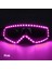 Renkli LED Gözlük Aydınlık Gözlük Müzik Bar Ktv Glow Parti Dekorasyon Noel Festivali Parlayan Neon Gözlük Pembe 1