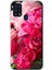 Galaxy M31 Kılıf Hd Desen Baskılı Arka Kapak - Kırmızı Beyaz Gül 1