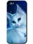 Apple iPhone 5s Kılıf Hd Desen Baskılı Arka Kapak + Kırılmaz Cam - Cat Glance 1