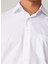 Regular Fit Klasik Yaka Armürlü Beyaz Erkek Gömlek GM2025000241 4