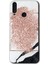General Mobile Gm 10 Kılıf Hd Desen Baskılı Arka Kapak + Esnek Nano Cam - Simli Mermer 1