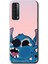 Huawei P Smart 2021 Kılıf Hd Desen Baskılı Arka Kapak + Esnek Nano Cam - Stitch 1