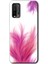 Redmi 9t Kılıf Hd Desen Baskılı Arka Kapak + Esnek Nano Cam - Pembe Tüy 1