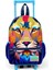 Minik Yuva Çekçekli Sırt Çantası Lacivert Saks Aslan Desenli Iki Bölmeli 24041 3