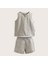 Pijama Kolsuz Üst&alt Set Gri 1